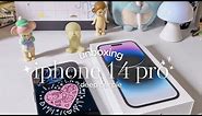 🎆 unboxing iphone 14 pro deep purple in 2024 | moft accessories, cute cases haul