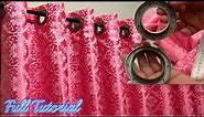 The Easiest Way To Attach Curtain Ring | How To Make Eyelet Curtain | Full Tutorial For Beginners