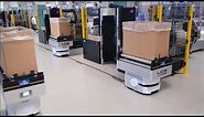 Material handling solutions with autonomous mobile robots