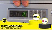 Error Codes on an LG Washing Machine