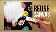 How to REUSE an Old Canvas Painting