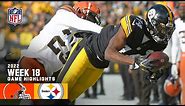 Cleveland Browns vs. Pittsburgh Steelers | 2022 Week 18 Game Highlights