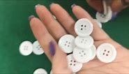 White Resin 20mm 4-Hole Round Buttons Pack Of 20 HA10730