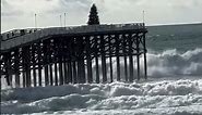 San Diego CA Pacific Beach Crystal Pier BIG WAVES 12/30/23