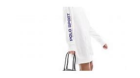 Polo Ralph Lauren Sport Capsule jumper dress with logo in white | ASOS