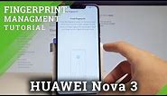 How to Add Fingerprint on HUAWEI Nova 3 - Set Up Fingerprint / Screen Lock |HardReset.Info