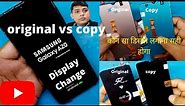 Samsung A20 Display Change II Original vs Copy