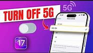 How to Turn Off 5G on iPhone | Disable 5G on iOS