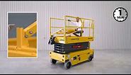 How to fold guardrails on Scissor Lifts Compact Range