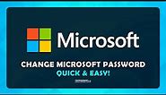 How To Change Microsoft Account Password - (Tutorial)