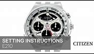 Citizen Watch Setting Instruction — E210