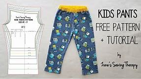 Kids Pants Tutorial with FREE Pattern!