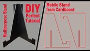 Cardboard stand for Mobile phone and multipurpose uses DIY | die cut | Template Perfect Tutorial