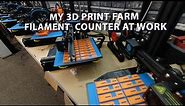 MY 3D PRINT FARM FILAMENT COUNTER AT WORK SAVING TIME AND $$ at New Tech Inventors