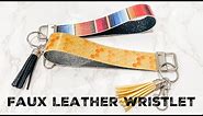 DIY FAUX LEATHER WRISTLET KEYCHAIN TUTORIAL - My Craft Source Mystery Box - September 2021