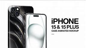 iPhone 15 &15 Plus Case Animated Mockup Presentation