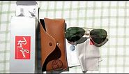 RayBan sunglasses RB3025 ..Original Ray Ban sunglasses unboxing & review