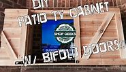 DIY Patio TV Cabinet w/ Bifold Doors