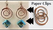 Paper Clip Earrings You Can Make in Minutes - DIY Paper Clip Beaded Earrings - BeeBeeCraft Beads