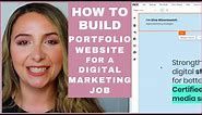 How To Build a Portfolio Website To Get Digital Marketing Job