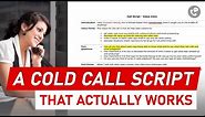 How to Write a Cold Call Script that Works