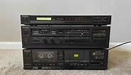 Technics Home Stereo Audio System - RS-T25 Dual Cassette Deck, ST-S75 Radio Tuner, SU-V95 Amplifier