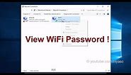 How to View Saved WiFi Password on Windows 10
