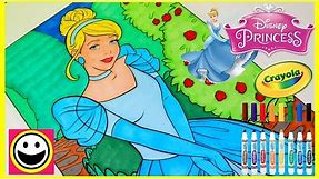 Princess CINDERELLA - Crayola GIANT COLOR BY NUMBER - Disney Princess Coloring Pages - Color With Me