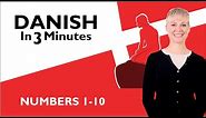 Learn Danish - Numbers 1-10