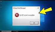Fix The RPC server is unavailable in Windows 10 / 11 /8/7 | How to Solve rpc server is unavailable✔️