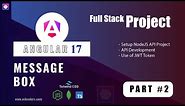 Angular 17 Message Box App | Angular Project from scratch | Part #2 #angular17 #angular #wdcoders