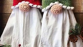 How to crochet Santa Gnome Towel Topper Video Tutorial Free Pattern