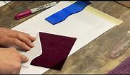 Intro to stained glass cutting 3 of 5: Positioning and cutting pattern on glass