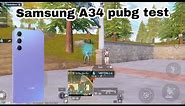 Samsung Galaxy A34 pubg test in 2024 |fps and graphics test with fps meter | XD master gaming |