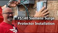 Installing an FS140 Siemens Surge Protector