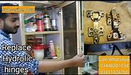 Replace kitchen cabinet hydraulic hinges