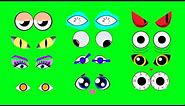 👁️ ANIMATED EYES OVERLAY 👀 Green Screen Effects 🕶️