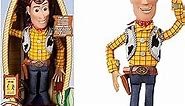 Disney Store Official Woody Interactive Talking Action Figure from Toy Story 4, 15 Inches, Features 10+ English Phrases, Interacts with Other Figures, Removable Hat, Ages 3+