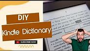 DIY How to build your own Kindle dictionary (custom kindle dictionary)