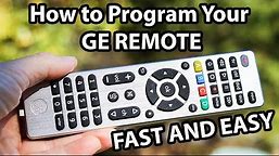 Programming Your GE Universal Remote Control to ANY Device