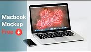 How to Create Macbook Mockup in Photoshop | Free Download PSD