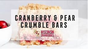 Virtual Cooking Class: Cranberry & Pear Crumble Bars
