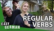 Conjugation of regular verbs: Sagen, Machen, Hören | Super Easy German (83)