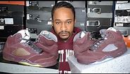 2006 vs 2023 Jordan Burgundy 5s Comparison Review with On Feet Footage
