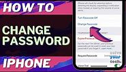 iOS 17: How to Change Password on iPhone