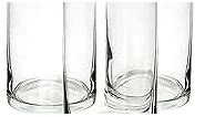 Royal Imports Glass Cylinder Flower Centerpiece Vases Set of 3 - Hurricane Candle Holder for Pillar, Floating, Tealights - Use for Floral, Wedding Table, Home Decor, Party, Holiday