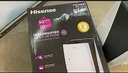 Hisense Dehumidifier 70 Pint with A Built in Pump Energy Star Rated Review Unboxing