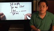 Math Lessons : How to Calculate Minutes Per Mile