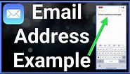 What Is An Email Address Example?