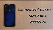How to Install and Eject the SIM Card on a Motorola Moto G Stylus